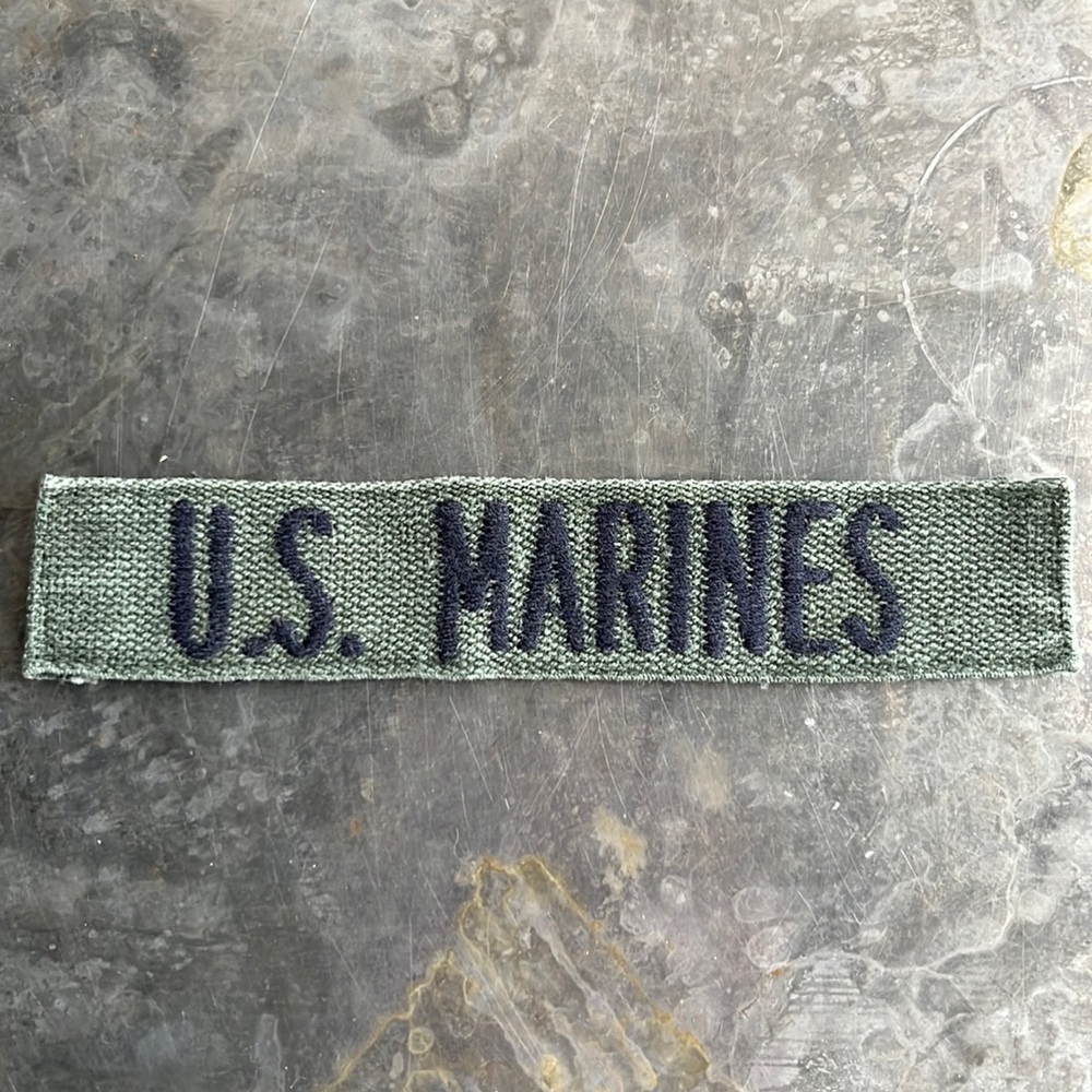 U.S. MARINES embroidered tape patch - Vintage